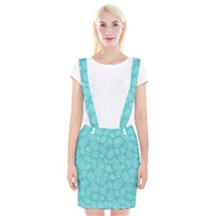 Floral Pattern Braces Suspender Skirt by Valentinaart