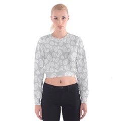 Floral Pattern Cropped Sweatshirt