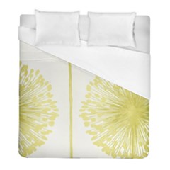 Flower Floral Yellow Duvet Cover (full/ Double Size) by Mariart