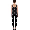 Flower Frame Floral Polkadot White Black OnePiece Catsuit View2