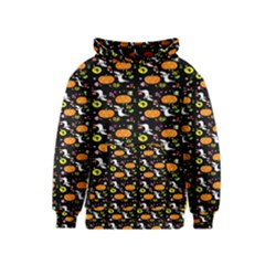 Ghost Pumkin Craft Halloween Hearts Kids  Pullover Hoodie