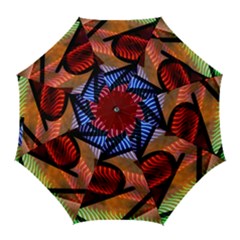 Graphic Shapes Experimental Rainbow Color Golf Umbrellas