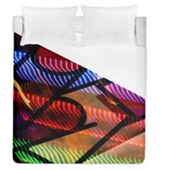 Graphic Shapes Experimental Rainbow Color Duvet Cover (queen Size) by Mariart