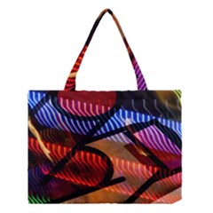 Graphic Shapes Experimental Rainbow Color Medium Tote Bag by Mariart