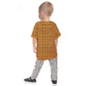 Halloween Squares Plaid Orange Kids  Raglan Tee View2