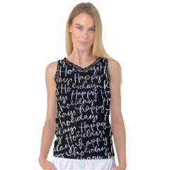 Happy Holidays Women s Basketball Tank Top by Mariart