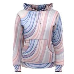 Marble Abstract Texture With Soft Pastels Colors Blue Pink Grey Women s Pullover Hoodie