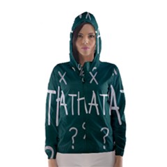 Maths School Multiplication Additional Shares Hooded Wind Breaker (women) by Mariart