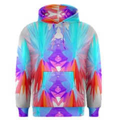 Poly Symmetry Spot Paint Rainbow Men s Pullover Hoodie by Mariart