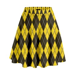 Plaid Pattern High Waist Skirt by Valentinaart