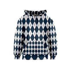 Plaid Pattern Kids  Zipper Hoodie by Valentinaart