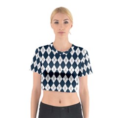 Plaid Pattern Cotton Crop Top by Valentinaart