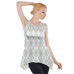 Plaid Pattern Side Drop Tank Tunic by Valentinaart