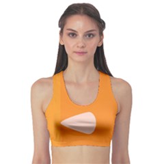 Screen Shot Circle Animations Orange White Line Color Sports Bra by Mariart