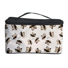 Autumn Leaves Motif Pattern Cosmetic Storage Case by dflcprints