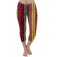 Tribal Grace Colorful Capri Winter Leggings 