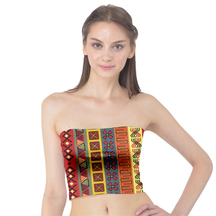 Tribal Grace Colorful Tube Top