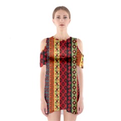 Tribal Grace Colorful Shoulder Cutout One Piece by Mariart