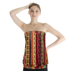 Tribal Grace Colorful Strapless Top by Mariart