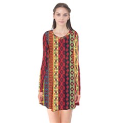 Tribal Grace Colorful Flare Dress by Mariart