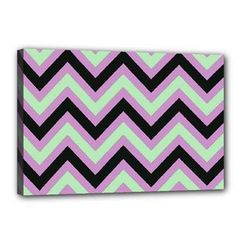 Zigzag pattern Canvas 18  x 12 