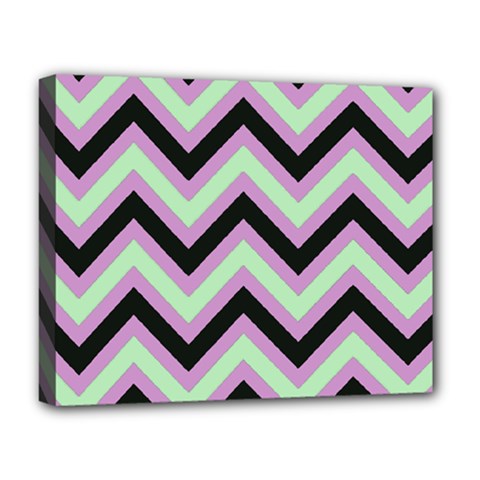 Zigzag pattern Deluxe Canvas 20  x 16  