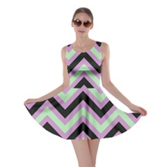 Zigzag pattern Skater Dress