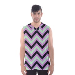 Zigzag pattern Men s Basketball Tank Top