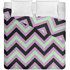 Zigzag pattern Duvet Cover Double Side (King Size)