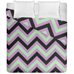 Zigzag pattern Duvet Cover Double Side (California King Size)