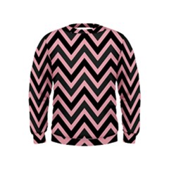 Zigzag Pattern Kids  Sweatshirt by Valentinaart
