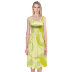 Floral Pattern Midi Sleeveless Dress by Valentinaart