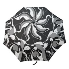 Floral Pattern Folding Umbrellas by Valentinaart