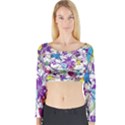 Lilac Lillys Long Sleeve Crop Top View1