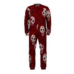 Funny Skull Rosebed Onepiece Jumpsuit (kids) by designworld65