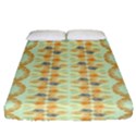 Ethnic Orange Pattern Fitted Sheet (Queen Size) View1