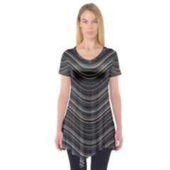 Abstraction Short Sleeve Tunic  by Valentinaart