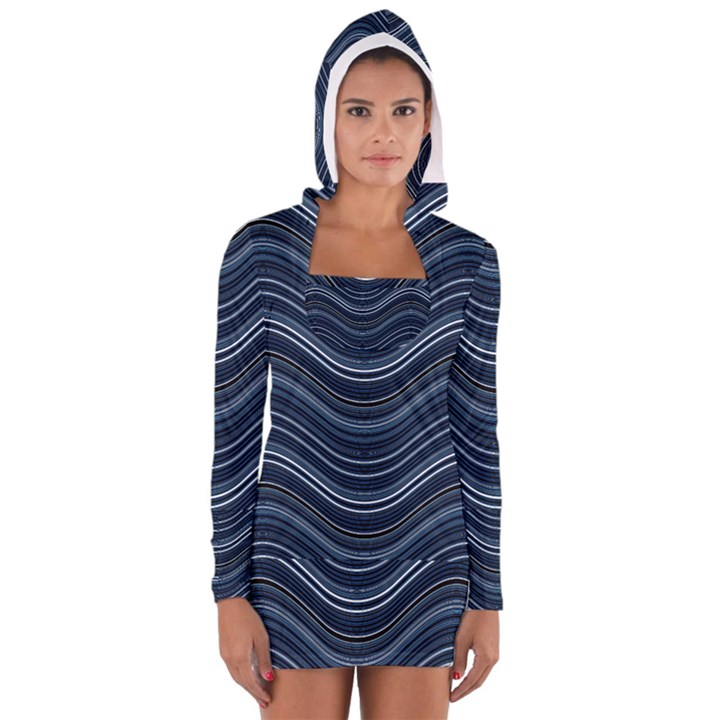 Abstraction Women s Long Sleeve Hooded T-shirt