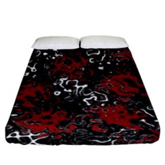 Abstraction Fitted Sheet (California King Size)