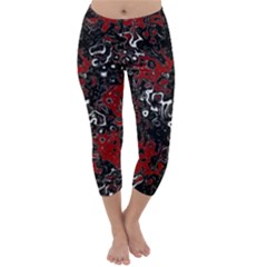 Abstraction Capri Winter Leggings 