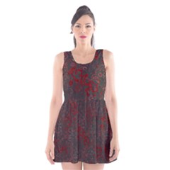 Abstraction Scoop Neck Skater Dress