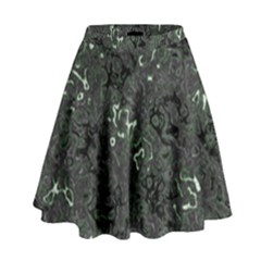 Abstraction High Waist Skirt by Valentinaart