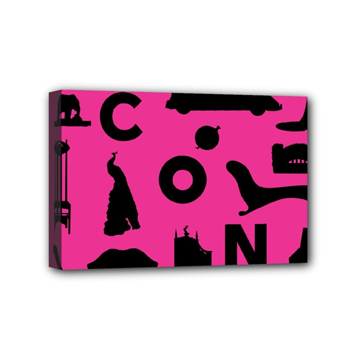 Car Plan Pinkcover Outside Mini Canvas 6  x 4 