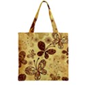 Butterfly Animals Fly Purple Gold Polkadot Flower Floral Star Sunflower Zipper Grocery Tote Bag View1