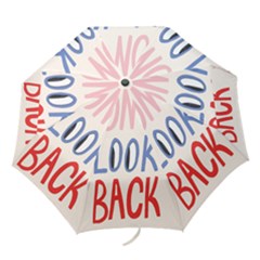Don t Look Back Big Eye Pink Red Blue Sexy Folding Umbrellas by Mariart