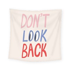 Don t Look Back Big Eye Pink Red Blue Sexy Square Tapestry (small) by Mariart