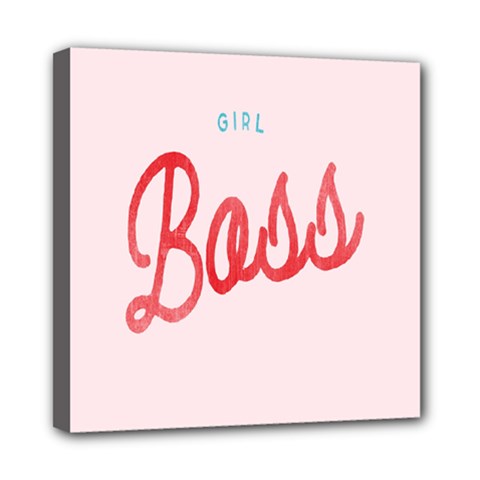 Girl Boss Pink Red Blue Sexy Mini Canvas 8  X 8 