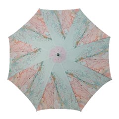 Geode Crystal Pink Blue Golf Umbrellas