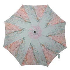 Geode Crystal Pink Blue Hook Handle Umbrellas (medium)