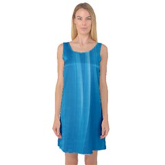 Abstraction Sleeveless Satin Nightdress